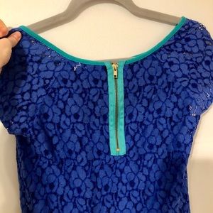 Blue Lace Blouse